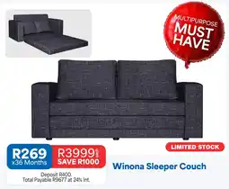 OK Furniture Winona Sleeper Couch offer