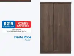 OK Furniture Dante Robe offer