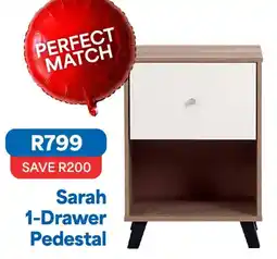 OK Furniture Sarah 1-Drawer Pedestal offer