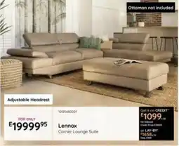 Bradlows Lennox Corner Lounge Suite offer