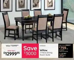 Bradlows Willow Dining Room Suite offer