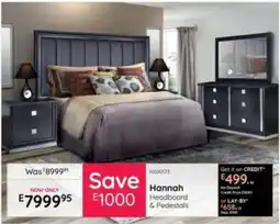 Bradlows Hannah Headboard & Pedestals offer