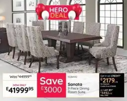 Bradlows Sanata Dining Room Suite offer