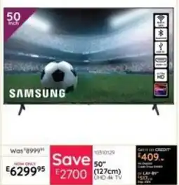 Bradlows Samsung 50 inch 127cm UHD 4k TV offer