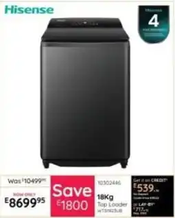 Bradlows Hisense Top Looder offer