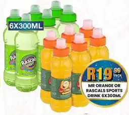 Take 'n Pay Mr orange or rascals sports drink offer