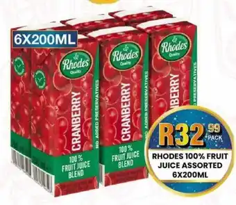 Take 'n Pay Rhodes 100% fruit juice assorted offer