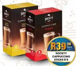 Take 'n Pay Society cappuccino sticks offer