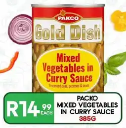 Take 'n Pay Pakco Gold Dish Mixed Vegetables in Curry Sauce offer