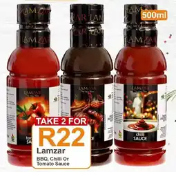 Take 'n Pay Lamzar BBQ, Chilli Or Tomato Sauce offer
