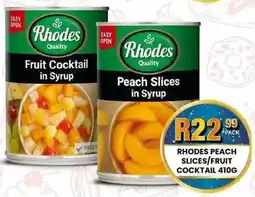 Take 'n Pay Rhodes Peach Slices/ Fruit Cocktail offer