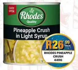 Take 'n Pay Rhodes Pineapple Crush in Light Syrup offer