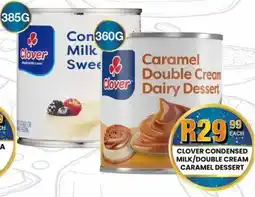 Take 'n Pay Clover condensed milk/ double cream caramel dessert offer