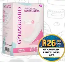 Take 'n Pay Gynaguard panty liners offer