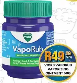 Take 'n Pay Vicks vaporub vaporizing ointment offer