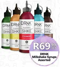 Take 'n Pay DRNK Milkshake Syrups Assorted offer