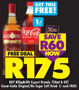 Shoprite Liquor Klipdrift Export Brandy offer