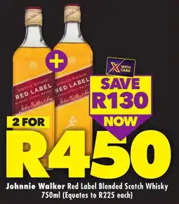Shoprite Liquor Johnnie Walker Red Label Blended Scotch Whisky offer