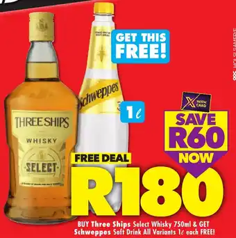 Shoprite Liquor Three Ships Select Whisky offer