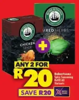 Shoprite Robertsons Spice Seasoning Refill All Variants offer