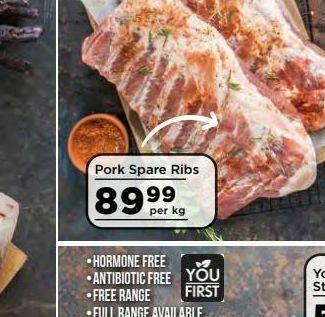 Food Lover's Market Pork ribs offer