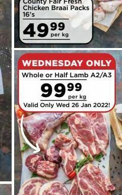 Food Lover's Market Whole lamb offer