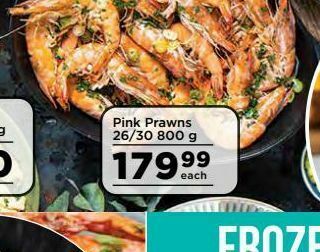 Food Lover's Market Pink prawns offer