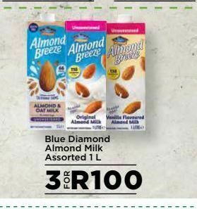 Food Lover's Market Blue diamond almond milk 3 offer