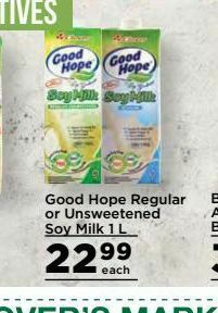 Food Lover's Market Good hope soy milk offer