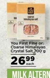 Food Lover's Market You first salt offer