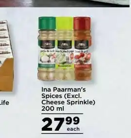 Food Lover's Market Ina paarman's spices offer