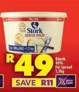 Shoprite Stork 40% Fat Spread 1,2kg offer