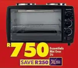 Shoprite ESSENTIALS MINI OVEN 24L offer