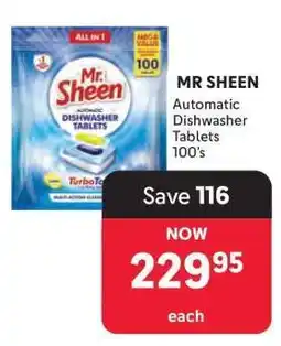 Makro MR SHEEN Automatic Dishwasher Tablets 100's offer