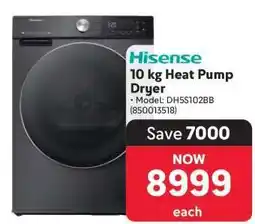Makro Hisense 10 kg Heat Pump Dryer offer