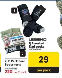 Makro Assorted Dad socks offer