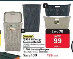 Makro 50 L HiDesign Laundry Basket offer