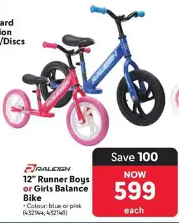 Makro 12” Runner Boys or Girls Balance Bike offer