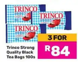 Game Trinco Strong Quality Black Tea Bags 100s offer