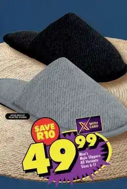 Shoprite Men's Mule Slippers offer