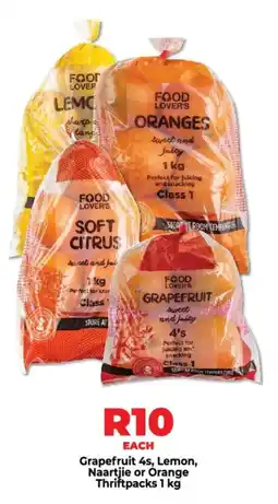 Food Lover's Market Grapefruit, Lemon, Naartjie or Orange Thriftpacks offer