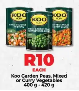 Food Lover's Market Koo Garden Peas, Mixed or Curry Vegetables offer