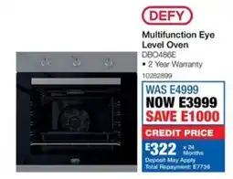 OK Furniture Defy Multifunction Eye Level Oven offer