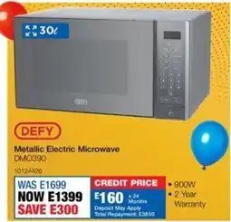 OK Furniture Defy Metallic Electric Microwave offer