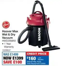 OK Furniture Hoover Max Wet & Dry Vacuum offer