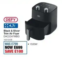 OK Furniture Defy Black & Silver Trim Air Fryer offer