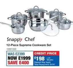 OK Furniture Snappy Chef Supreme Cookware Set offer