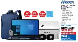 OK Furniture Mecer Mylife 14" Celeron Z140C Xpress Bundle offer