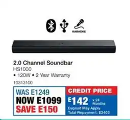 OK Furniture Hisense 2.0 Channel Soundbar offer