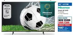 OK Furniture Hisense 50" Smart 4K UHD TV offer